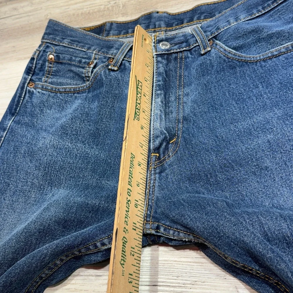 Levis 505 Jeans Mens 33x32 (Real 31x30) Blue Straight Leg Denim Work Cowboy Pant
